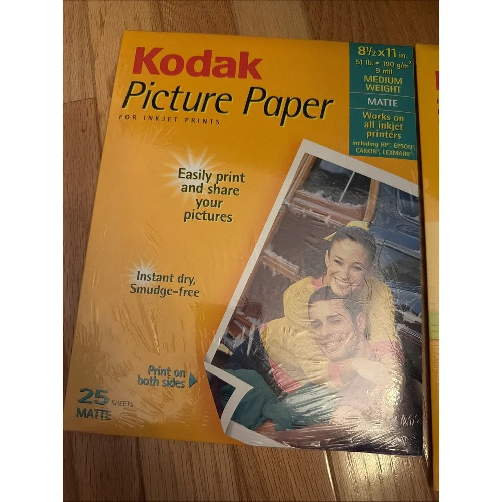 Assorted Photo Paper Lot of 6- 5 New Packs‎ And 1 Partial Pack Kodak, HP